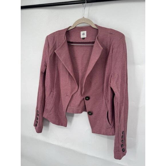CAbi #3550 Applaud Jacket Blazer Pink Light Coat Women's Size 8 Preppy Classic - Picture 11 of 11